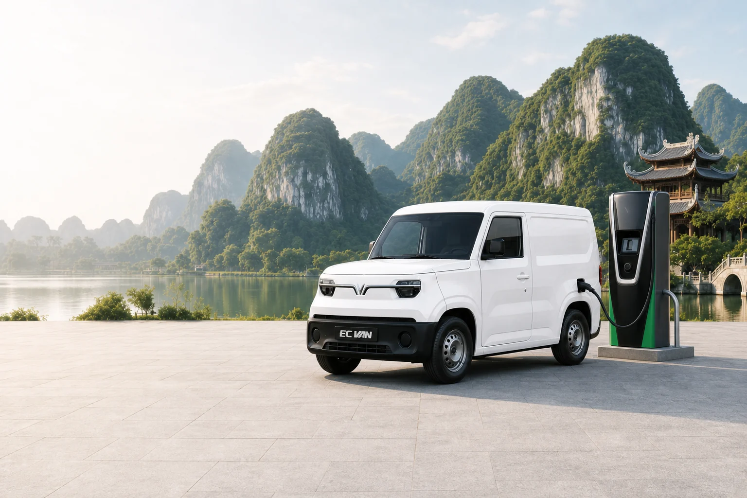 VinFast EC VAN tại trạm sạc