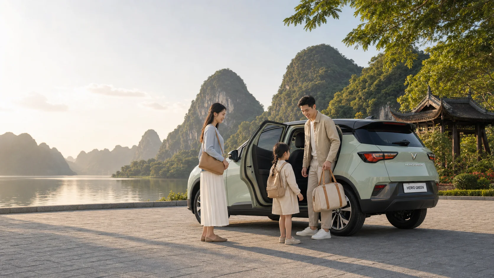 Đuôi xe Herio Green