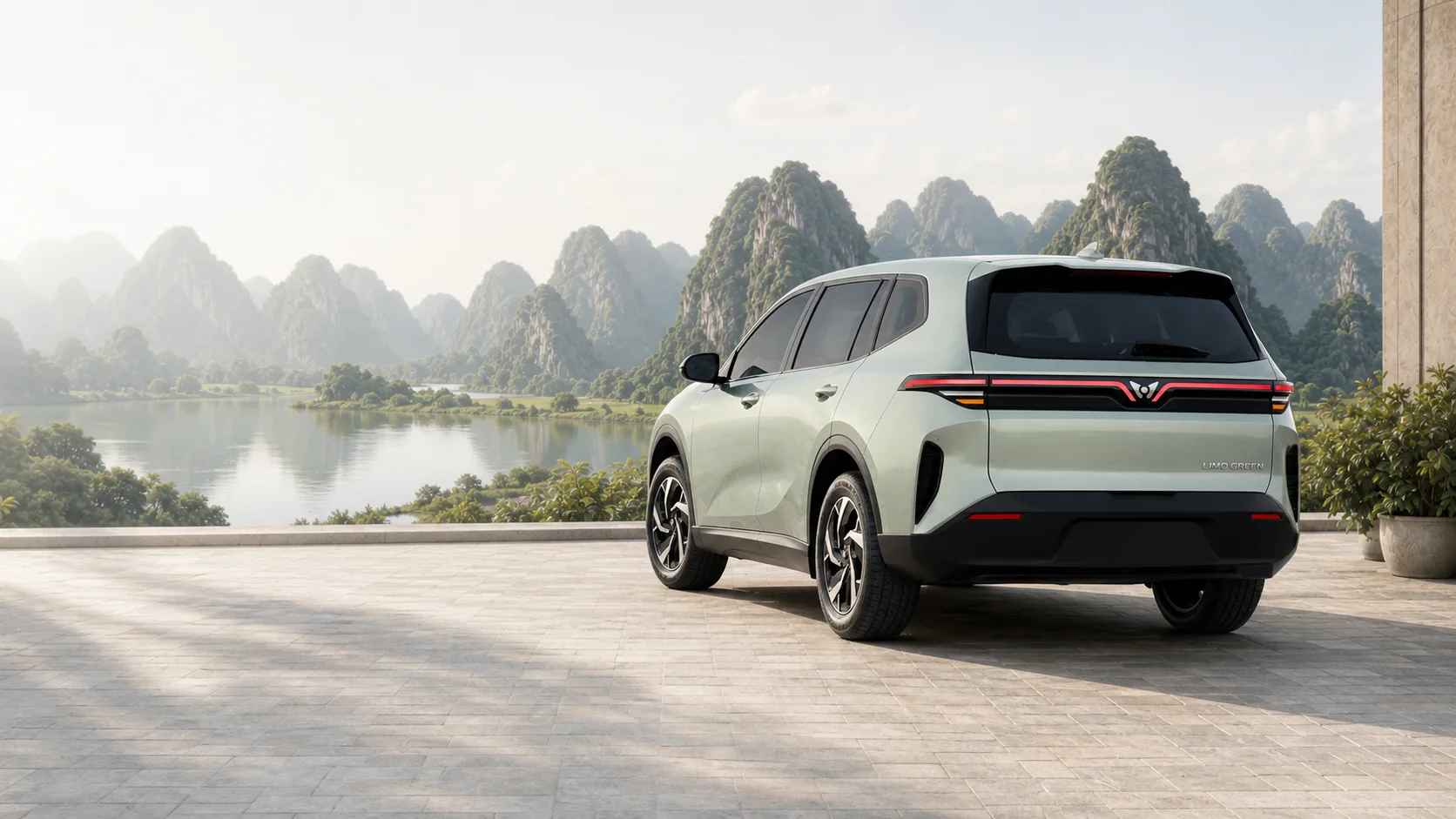 Đuôi xe Limo Green